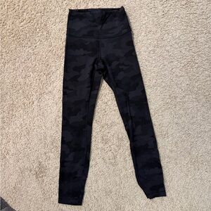 Lululemon Athletica Wunder Train Camouflage Leggings